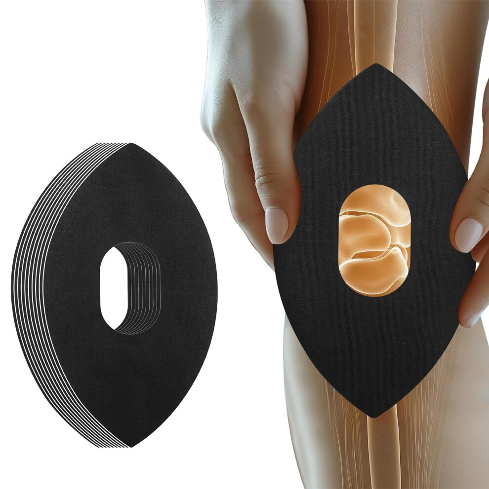 Kinesiology Tape for Knees, Pack of 15 PreCut for Muscle Support, Knee Pain Relief