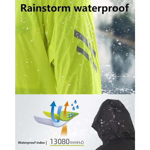 Rainwear,rain Gear for Men Work,Motorcycle Rain Suit Rain Jacket and Pants Set 1