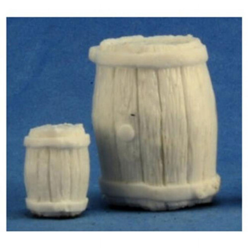 Reaper Bones Large Barrel + Small Barrel Miniature 1