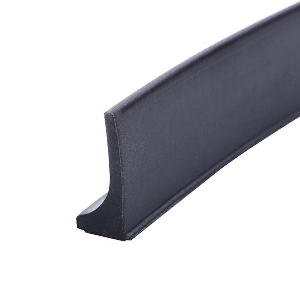 Shower Threshold Water Dam Self-Adhesive Shower Sealing Strip 2M/78In Black 6276012737928