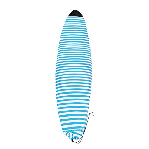 Surfboard Cover Snowboard Cover Soft Elastic Drawstring Protective Storage Bag Blue 180x50cm