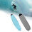 Surfboard Cover Snowboard Cover Soft Elastic Drawstring Protective Storage Bag Blue 180x50cm 3