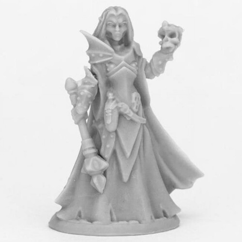 Miniatures de Prêtresse Elfe Sombre REM44071 Bones Noir
