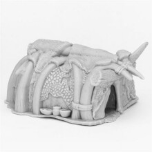 Reaper Miniatures REM44087 Bones Runehorn Hut Miniaturen Zwart