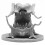 Reaper Miniatures REM44106 Bones Black-Mockingbeast Miniature Lit 1