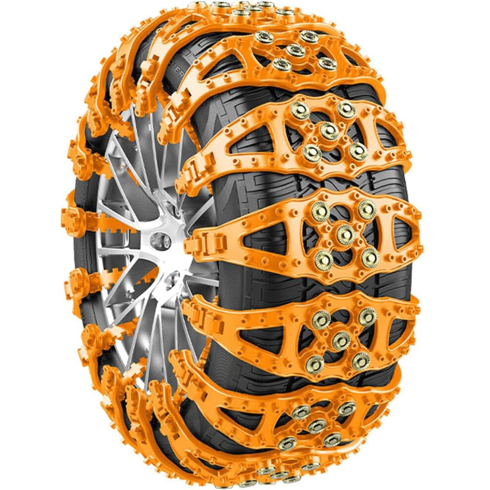 Car Antislip Cha Sedan Suv Van Cow Tendon Auto Suit Gear Type Second Installation 4 Packs Yellow 6493810050275