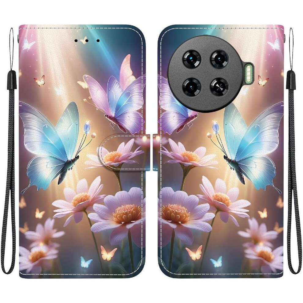 (C6) Compatible With Tecno Spark 20 Pro Plus 4G Case Pu Leather Card Slots Pattern Cover Card Slot Kickstand 764563103010