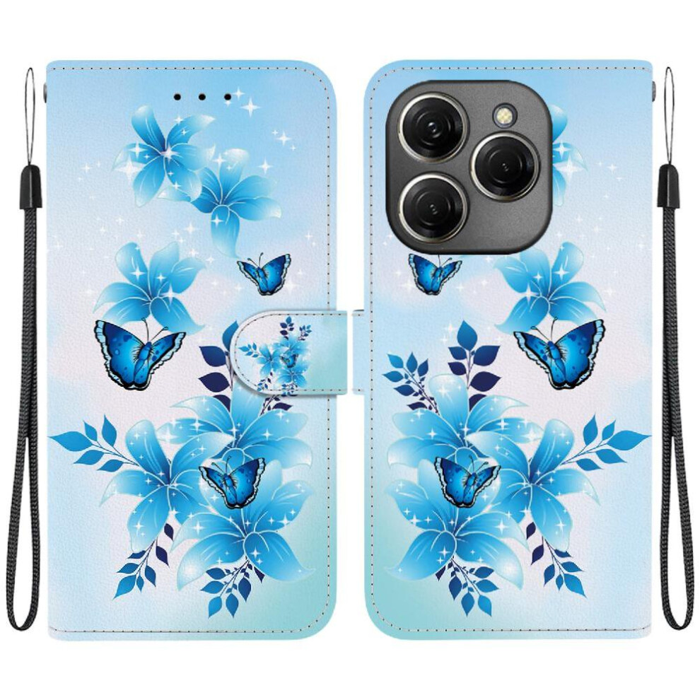 (Ohter) Compatible With Tecno Spark 20 Pro 4G Case Pattern Cover Pu Leather Card Slots Card Slot Kickstand 764563103133