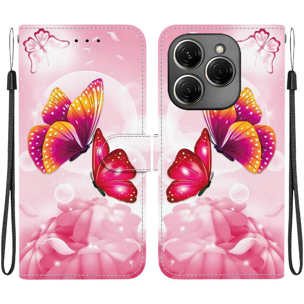 (C2) Compatible With Tecno Spark 20 Pro 4G Case Pattern Cover Pu Leather Card Slots Card Slot Kickstand 764563103119