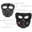 Tactical Protective Mask, Full Face Goggles, Skull Mask, Double Design, Adjustable Strap, Wear Mode Black 4
