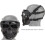 Tactical Protective Mask, Full Face Goggles, Skull Mask, Double Design, Adjustable Strap, Wear Mode Black 2