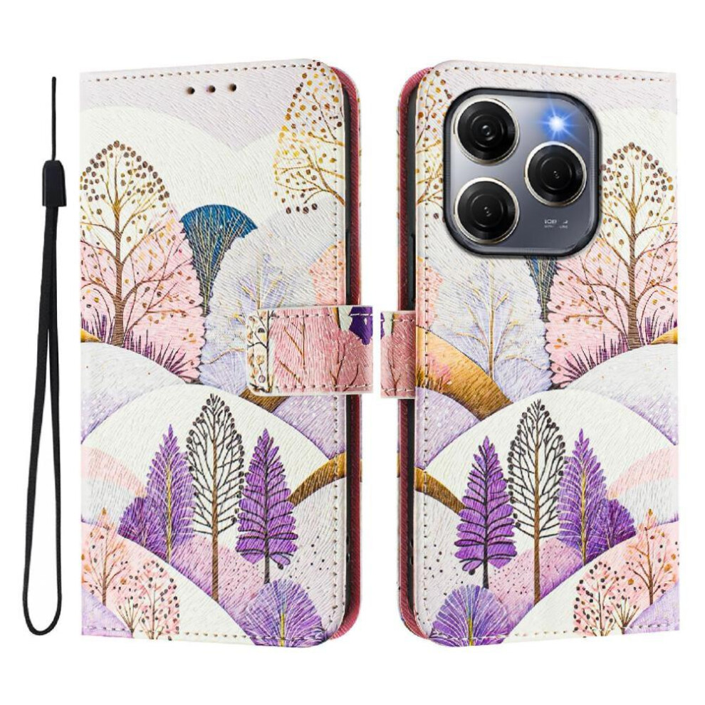 (C6) Case For Tecno Spark 20 Pro 5G Flip Pu Leather Pattern Wallet Cover With Credit Slot Card Holder 764563103713