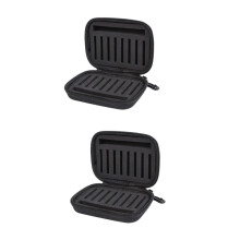 2 Pieces Hook Bag Sequ Fishing Bag Storage Black EVA Liner, black, M