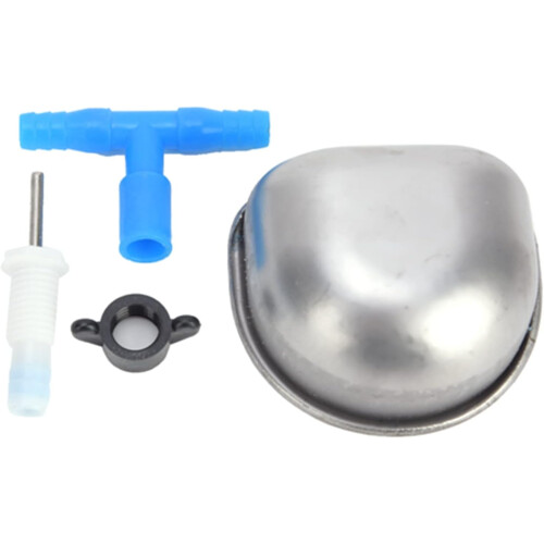 Rabbit drinking bowl stainless steel, durable, keeps hair dry, easy tall, versatile 1