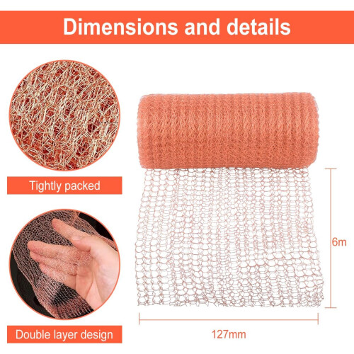 Copper Net, Copper Tape Agat Snails, 12.7 cm x 6 m, Robust Ref: 6878 1