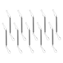 10 pieces drinking founta with fixed spring cage lock retractable spring portable lock adjustable water wire hook