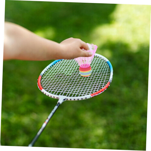12 pieces colored badminton practice balls for outside leisure game 2