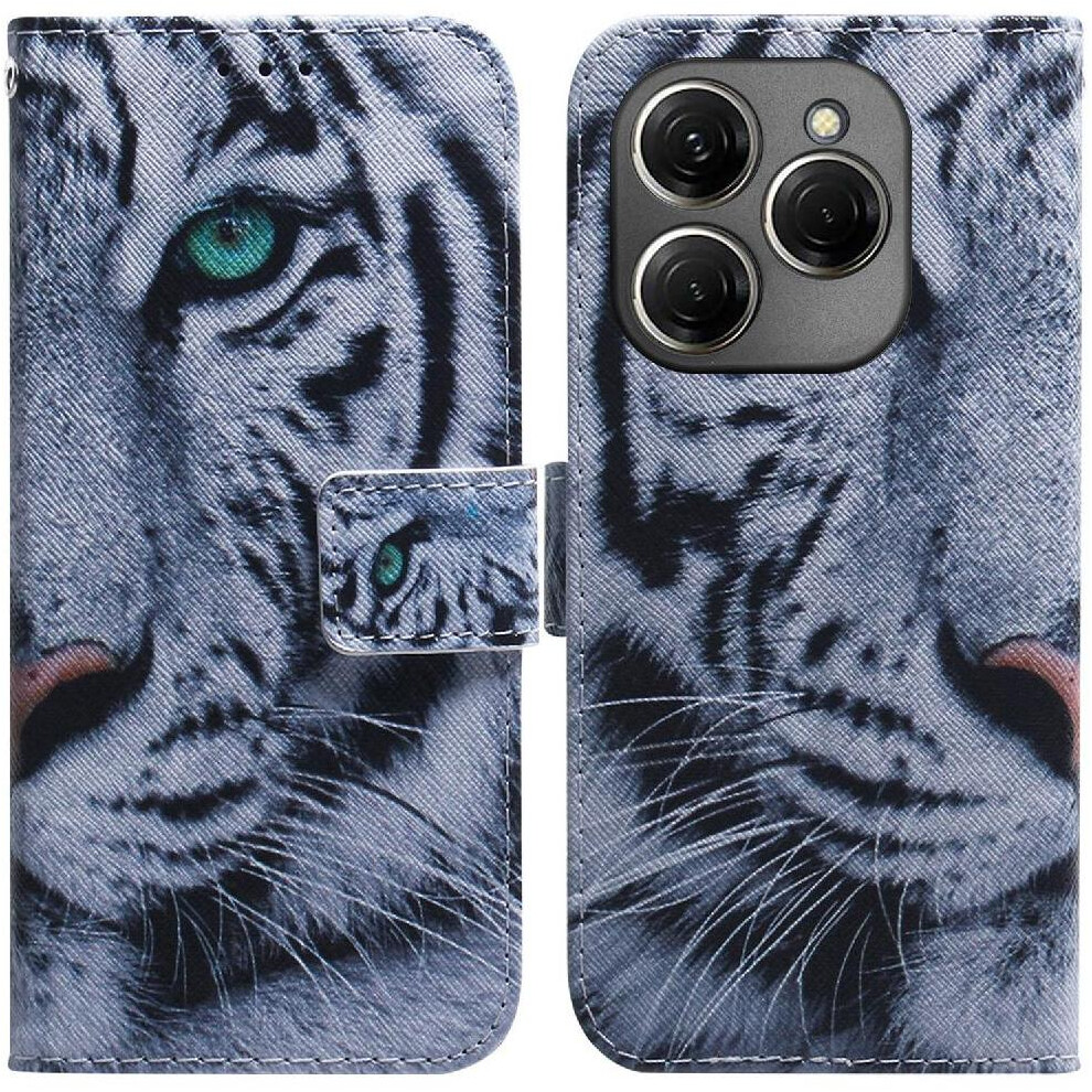 (C3 ) Flip Case For Tecno Spark 20 Pro 4G Wallet Card Slots Magnetic Closure Painted Pu Leather 764563106998