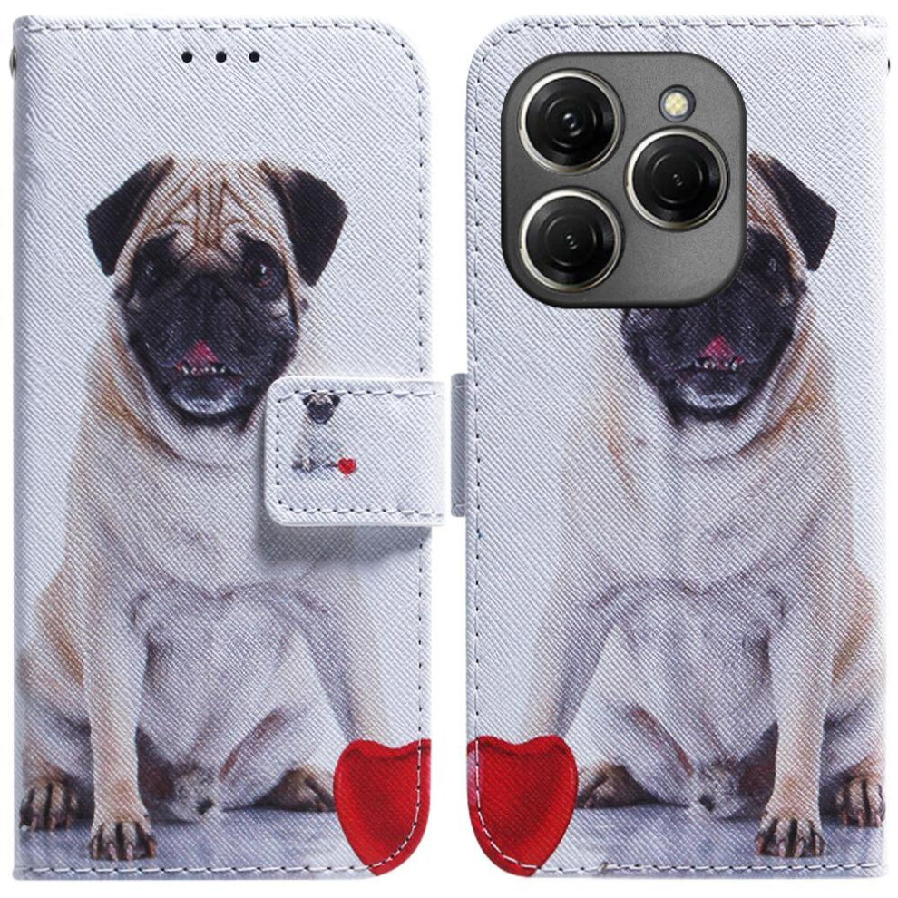 (C5 ) Flip Case For Tecno Spark 20 Pro 4G Wallet Card Slots Magnetic Closure Painted Pu Leather 764563107018
