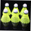 24 pieces plastic badminton nylon plastic yellow 3