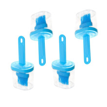 Integrated oil brush bottle food container dispenser warmer grill cleaner baking glue bottle