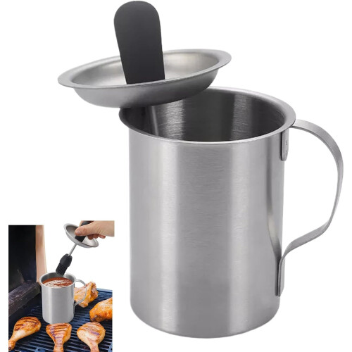 Complete Basting Set Airtight Lid HeatResistant Brush for Cooking, BBQ Grill 1