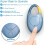 3Dstep counter GEHstep counter Digital step counter for steps and while walking or walking with distance Blue Ref: 9745 4