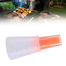 BBQ Oil Bottle Brush, Shell Design, Easy Clean Grill Oil Brush for Kitchen (ORANGE)