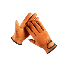 1 pair of work gloves, welding gloves, heatresistant, protection, work gloves for welders brown