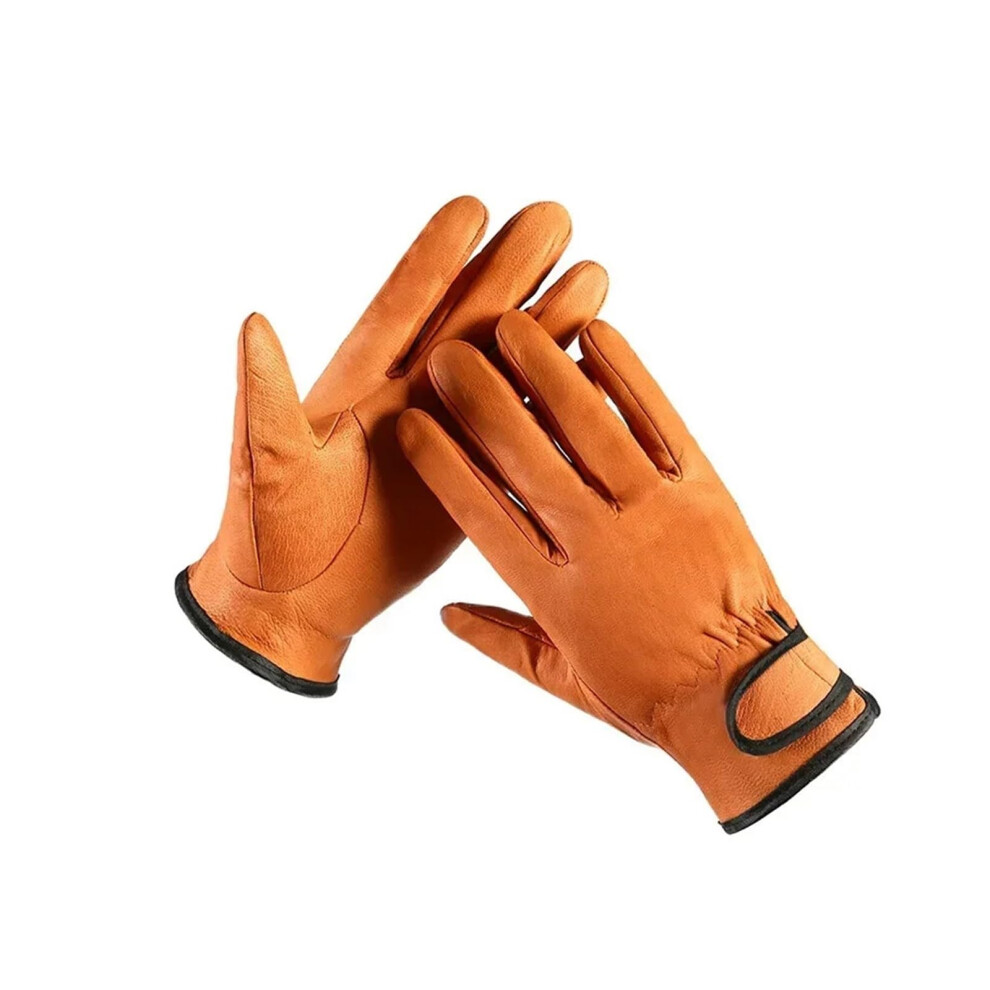 1 Pair Of Work Gloves, Welding Gloves, Heatresistant, Protection, Work Gloves For Welders Brown 6493810061646