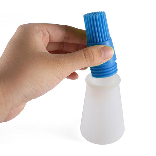 Silicone BBQ bottle brush, High temperature resistant, Multifunctional (Blue) 1