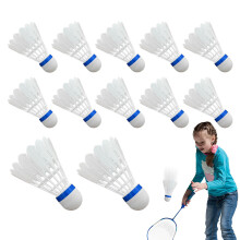 Indoor Badminton Set, 12 Pieces Nylon Shuttlecocks, Sports Equipment