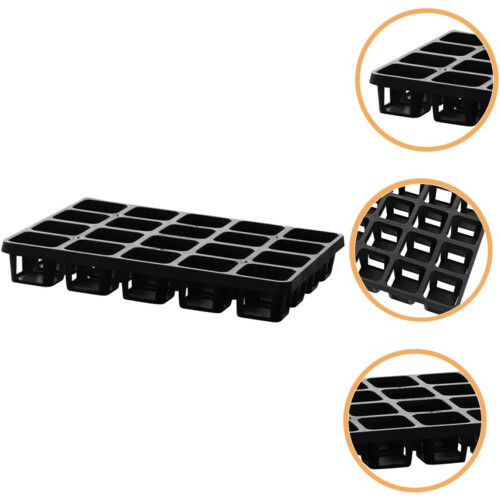 Succulent Flower Pot Holder Grid Tray Potting Soil Starter Germination Tray 2