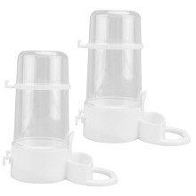 automatic poultry feeder with drinking fountain for birds, splash and leak proof