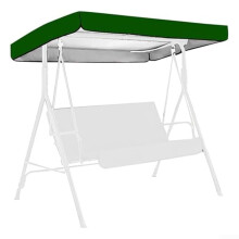 Replacement canopy for rocking chairs, waterproof fabric for garden and terrace swings (dark green)