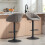 Homcom HOMCOM Swivel Bar Stools Set of 2 Height Adjustable Bar Chairs Grey 7