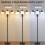 Homcom HOMCOM Arc Tree Floor Lamp with 3000K/4500K/6500K Colour Temperatures Black 3