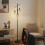 Homcom HOMCOM Industrial 3-Light Floor Lamp Dimmable LED Standing Lamp, Black 5