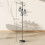 Homcom HOMCOM Industrial 3-Light Floor Lamp Dimmable LED Standing Lamp, Black 2