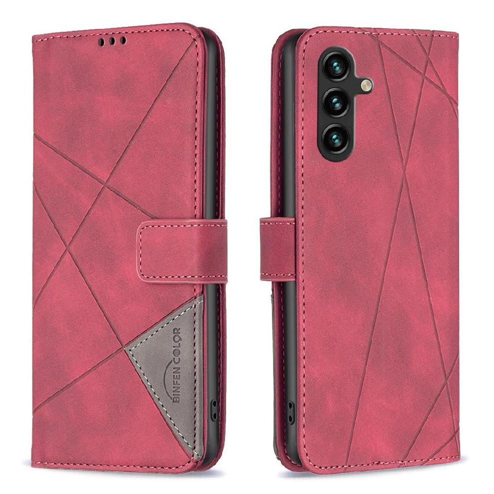 (Red) Flip Case For Samsung Galaxy A14 5G Shockproof Pu Leather Card Holder Kickstand Protective Magnetic Red 764563112340