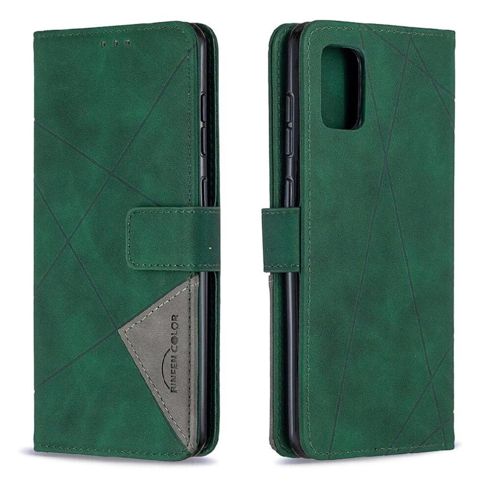 (Green) Flip Case For Samsung Galaxy A31 Card Holder Kickstand Pu Leather Magnetic Shockproof Protective Green 764563112623