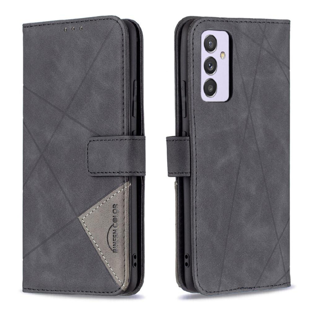 (Black) Flip Case For Samsung Galaxy A82 5G Pu Leather Protective Card Holder Kickstand Magnetic Shockproof Black 764563113934