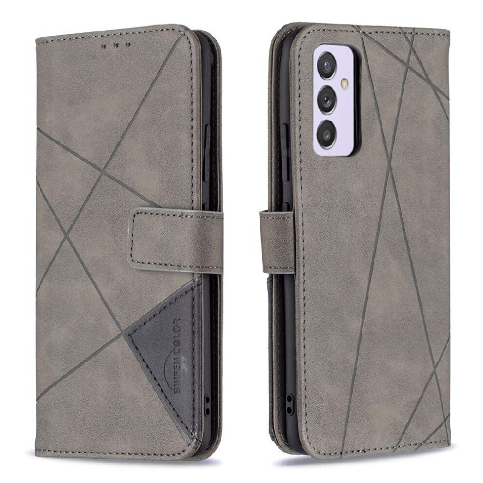 ( ) Flip Case For Samsung Galaxy A82 5G Pu Leather Protective Card Holder Kickstand Magnetic Shockproof Gray 764563113989