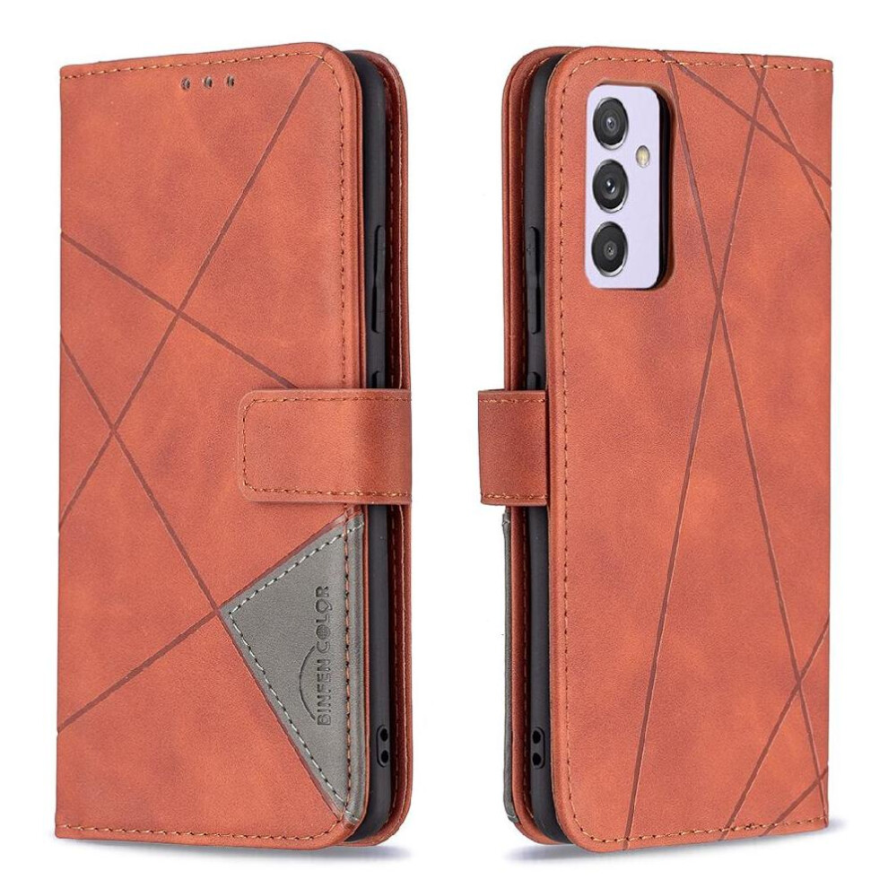 (Brown) Flip Case For Samsung Galaxy A82 5G Pu Leather Protective Card Holder Kickstand Magnetic Shockproof Brown 764563113972