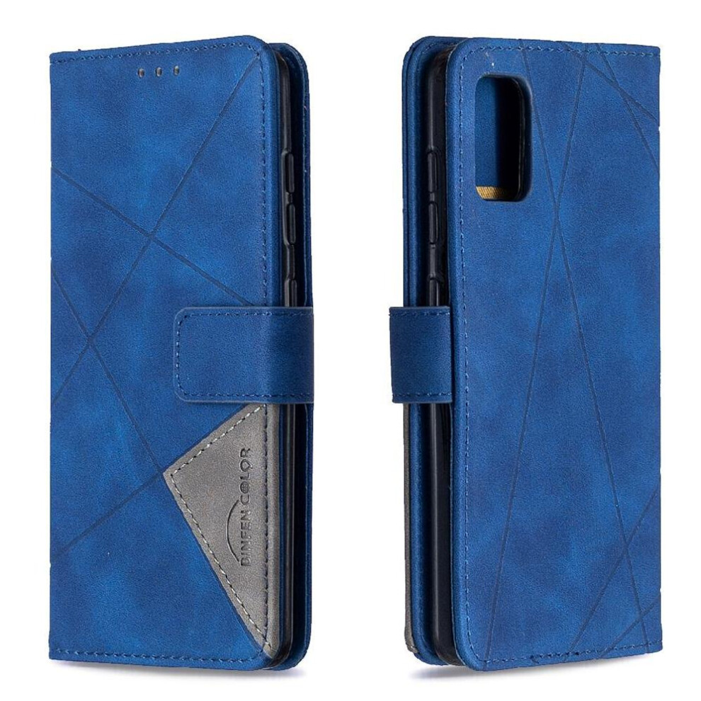 (Blue) Flip Case For Samsung Galaxy A41 Pu Leather Shockproof Protective Card Holder Kickstand Magnetic Blue 764563113231