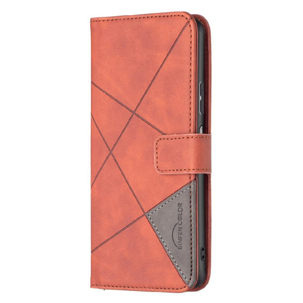 Photos - Case  Flip  for Samsung Galaxy M23 5g Shockproof Magnetic Card Holder Kickstand Protective Pu Leather(Brown)