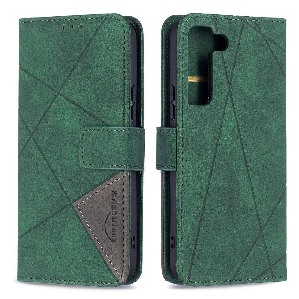 (Green) Flip Case For Samsung Galaxy S22 Plus Shockproof Card Holder Kickstand Pu Leather Magnetic Protective Green 764563115440