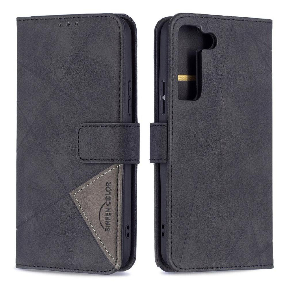 (Black) Flip Case For Samsung Galaxy S22 Protective Shockproof Magnetic Pu Leather Card Holder Kickstand Black 764563115495