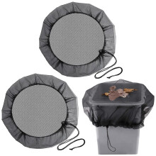 Pack of 2 Adjustable Rain Butt Cover, HighQuality Rain Butt Cover, 80 cm Diameter Rain Butt Mosquito Protection, Protection Agat Leaves,