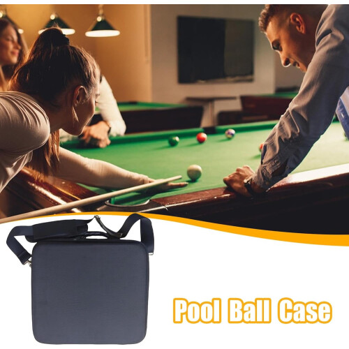 Pool ball travel bag – portable, lightweight organizer with shoulder strap 2